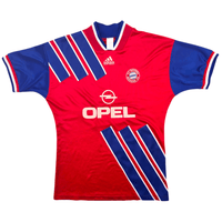 1993/95 Bayern Munich Home Football Shirt (M) Adidas 9 (Papin) - Football Finery - FF303659
