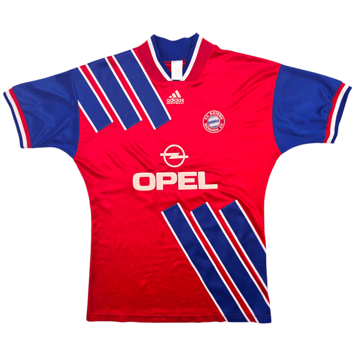 1993/95 Bayern Munich Home Football Shirt (M) Adidas 9 (Papin) - Football Finery - FF303659