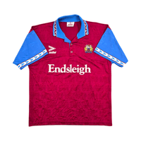1993/95 Burnley Home Football Shirt (XL) Mitre - Football Finery - FF304643