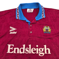 1993/95 Burnley Home Football Shirt (XL) Mitre - Football Finery - FF304643