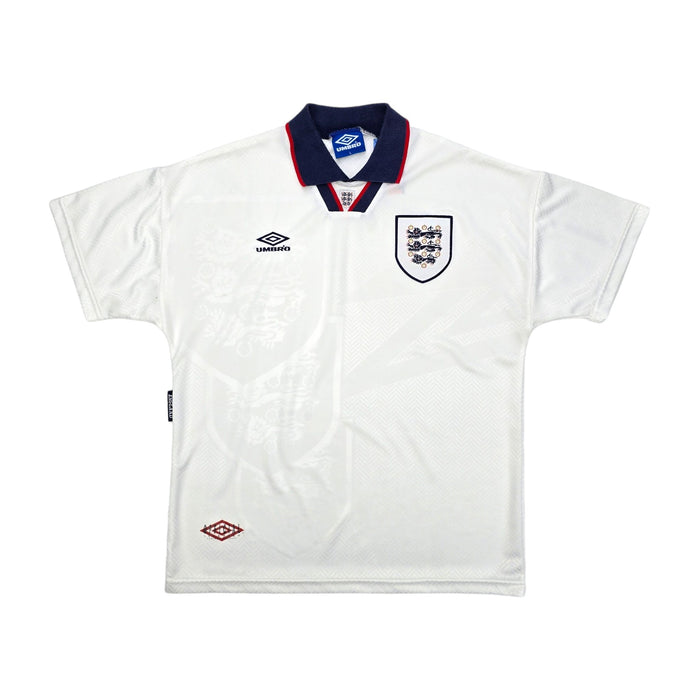 1993/95 England Home Football Shirt (L) Umbro - Football Finery - FF203833