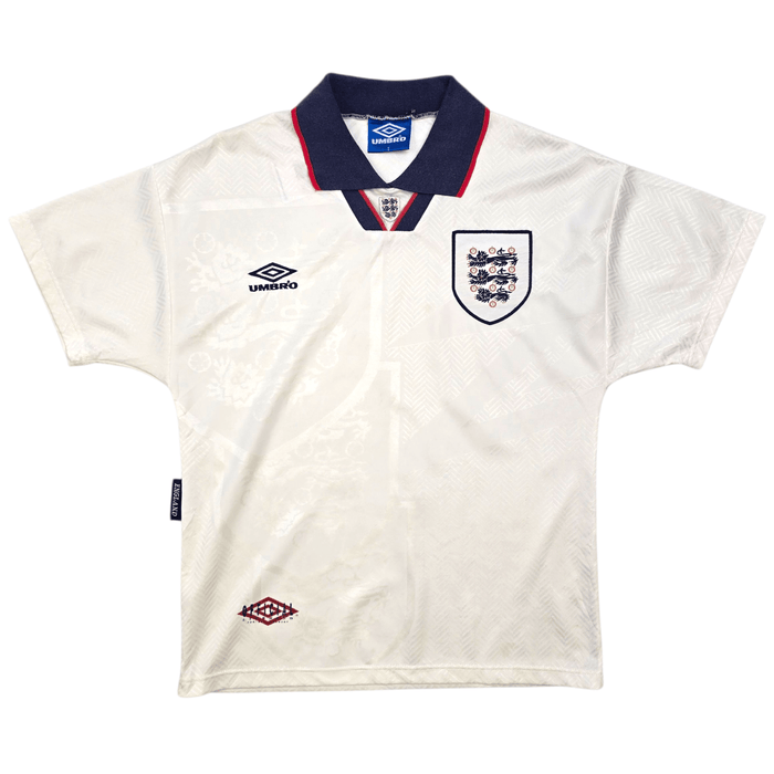 1993/95 England Home Football Shirt (S) Umbro - Football Finery - FF304817