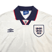 1993/95 England Home Football Shirt (S) Umbro - Football Finery - FF304817