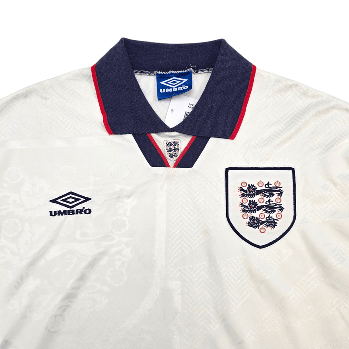 1993/95 England Home Football Shirt (S) Umbro - Football Finery - FF304817
