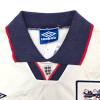1993/95 England Home Football Shirt (S) Umbro - Football Finery - FF304817
