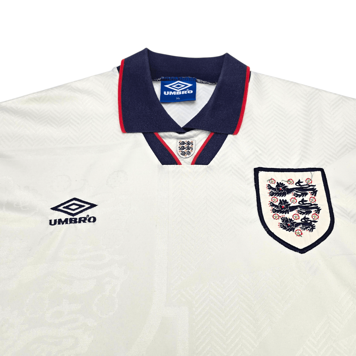 1993/95 England Home Football Shirt (XL) Umbro - Football Finery - FF302321