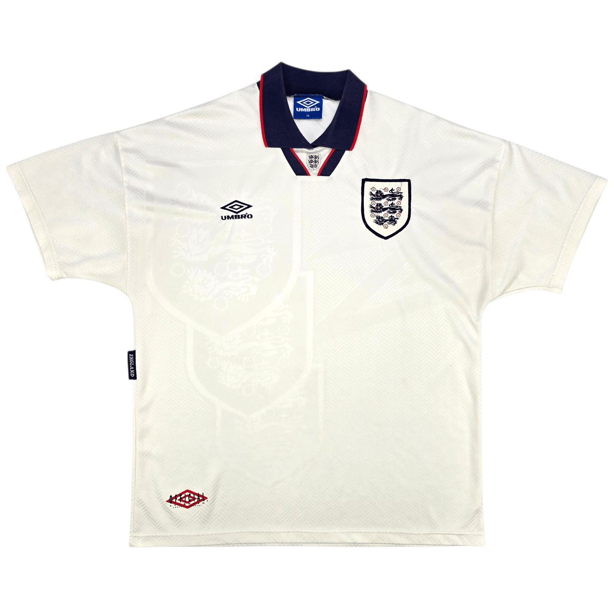 1993/95 England Home Football Shirt (XL) Umbro - Football Finery - FF302321