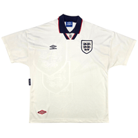 1993/95 England Home Football Shirt (XL) Umbro - Football Finery - FF302321