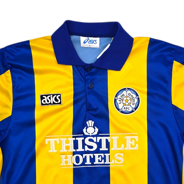 1993/95 Leeds United Away Football Shirt (L) Asics - Football Finery - FF305460