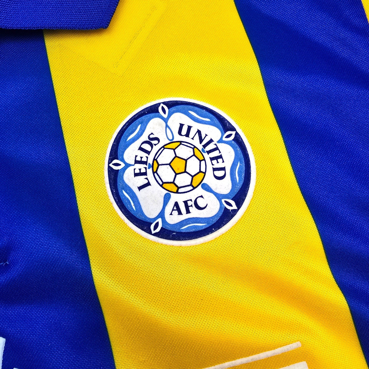 1993/95 Leeds United Away Football Shirt (L) Asics - Football Finery - FF305460