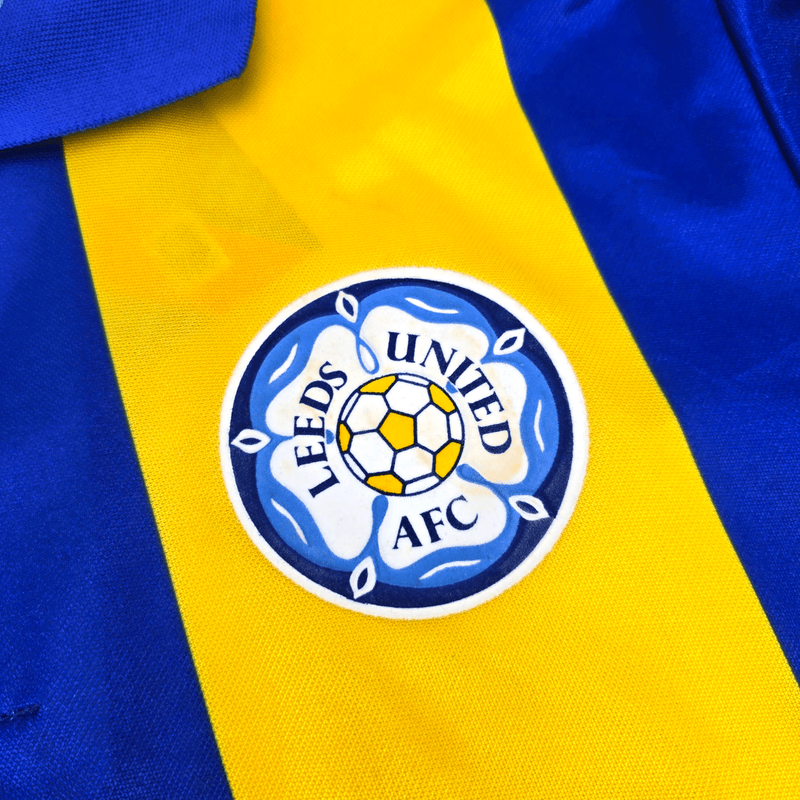 1993/95 Leeds United Away Football Shirt (M) Asics 11 Speed - Football Finery - FF301924