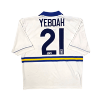 1993/95 Leeds United Home Football Shirt (XL) Asics 21 Yeboah - Football Finery - FF303344