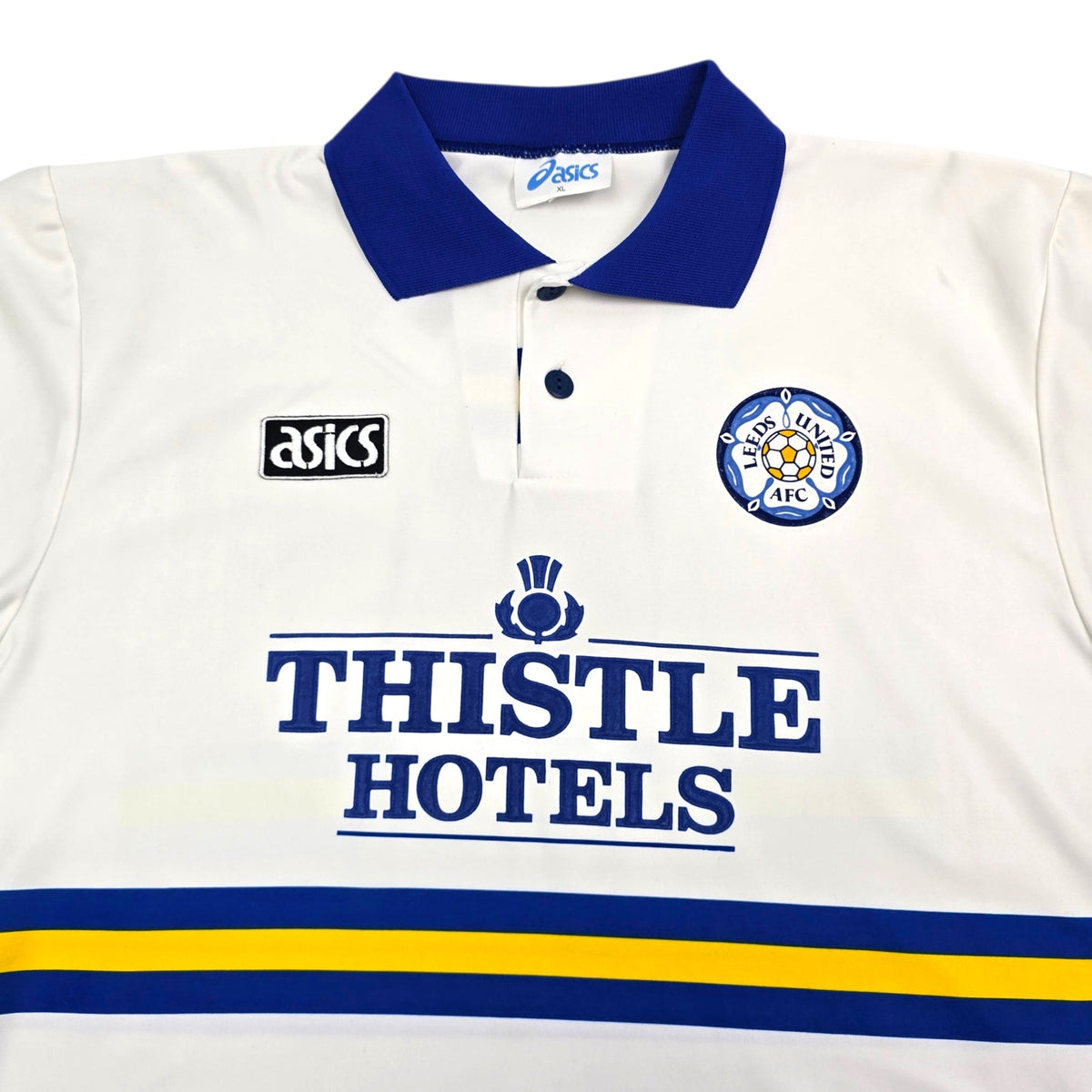 1993/95 Leeds United Home Football Shirt (XL) Asics - Football Finery - FF304674