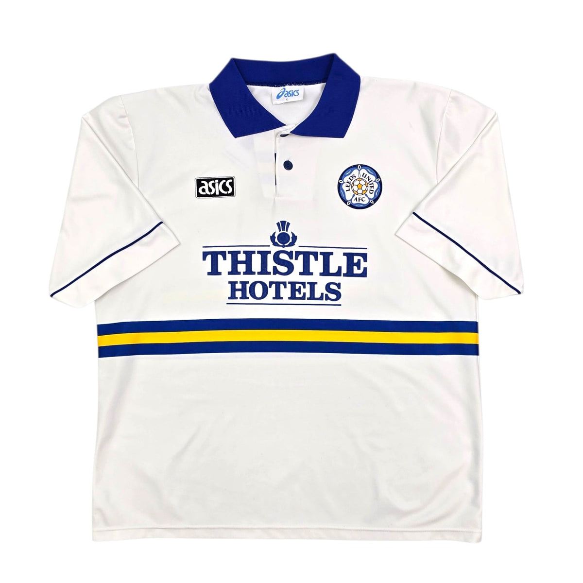 1993/95 Leeds United Home Football Shirt (XL) Asics - Football Finery - FF304674