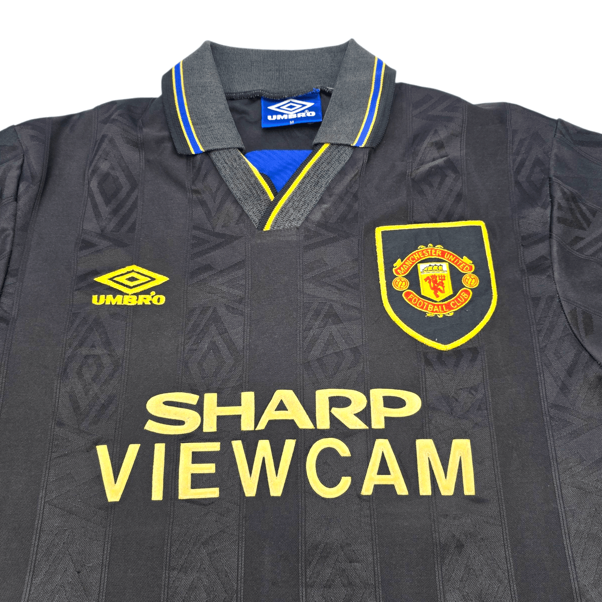1993/95 Manchester United Away Football Shirt (M) Umbro - Football Finery - FF302707