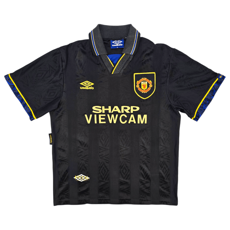 1993/95 Manchester United Away Football Shirt (M) Umbro - Football Finery - FF302707