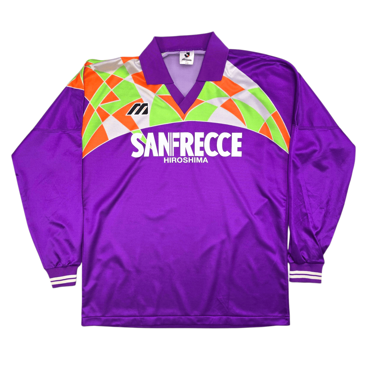 1993/95 Sanfreece Hiroshima Home Football Shirt (M) Mizuno - Football Finery - FF302485