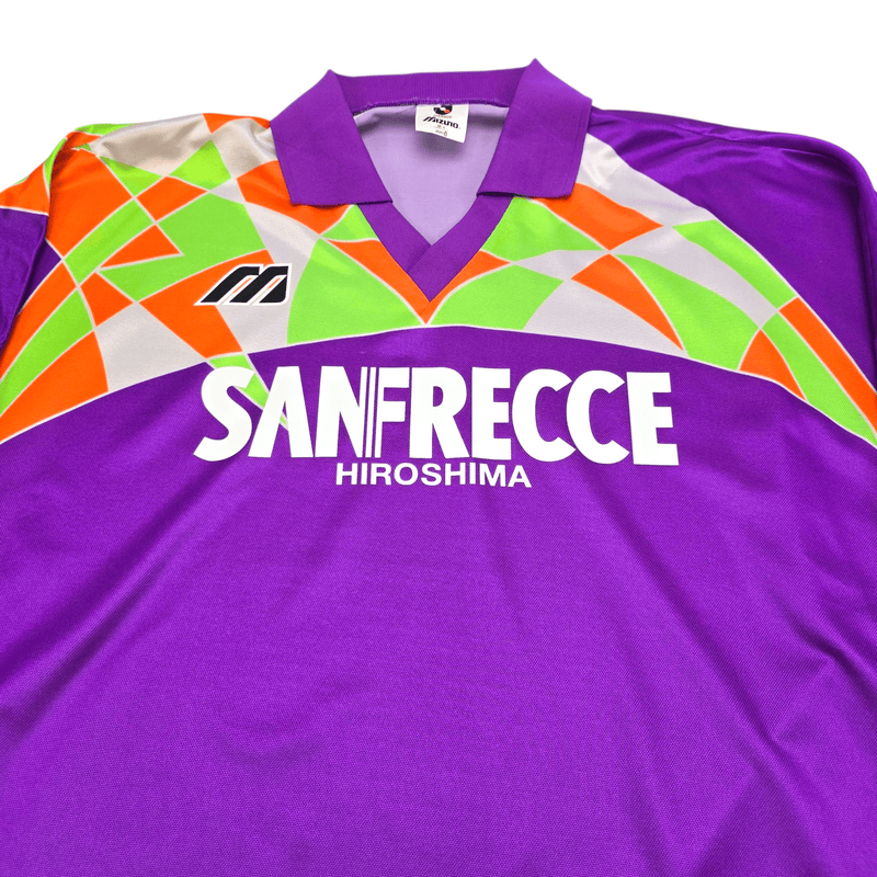 1993/95 Sanfreece Hiroshima Home Football Shirt (M) Mizuno - Football Finery - FF302485