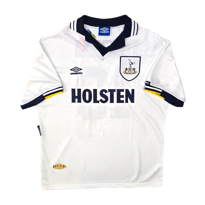 1993/95 Tottenham Hotspur Home Football Shirt (XL) Umbro 18 Klinsmann - Football Finery - FF306814
