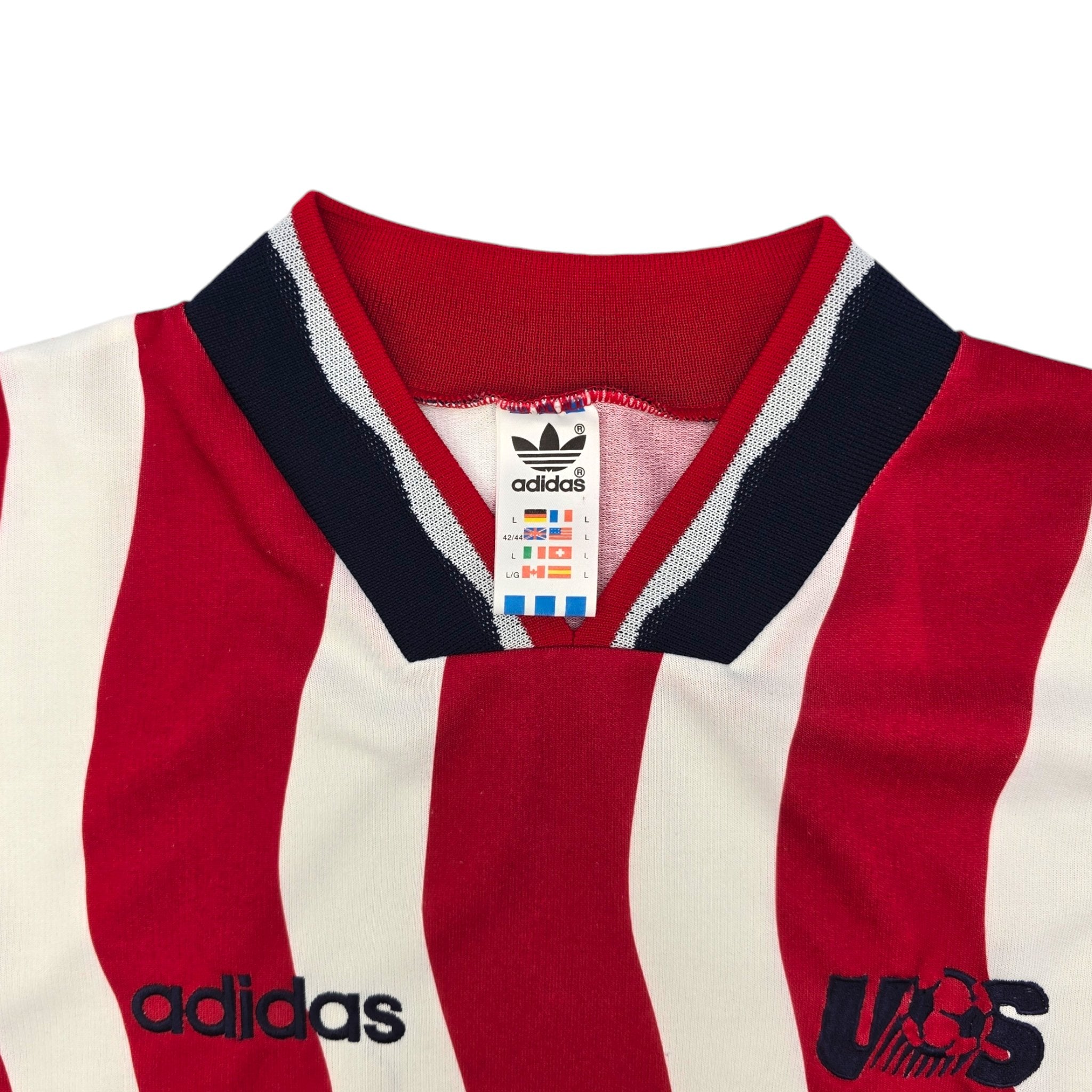1994 USA Home Football Shirt L Adidas Football Finery