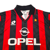1994/95 AC Milan Home Football Shirt (M) Lotto - Football Finery - FF303905