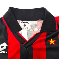 1994/95 AC Milan Home Football Shirt (M) Lotto - Football Finery - FF303905
