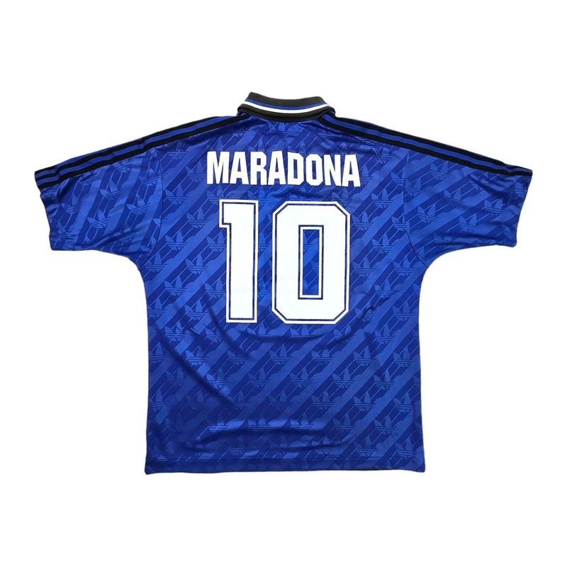 1994/95 Argentina Away Football Shirt (M) Adidas #10 Maradona (Re - badged Template) - Football Finery - FF203420