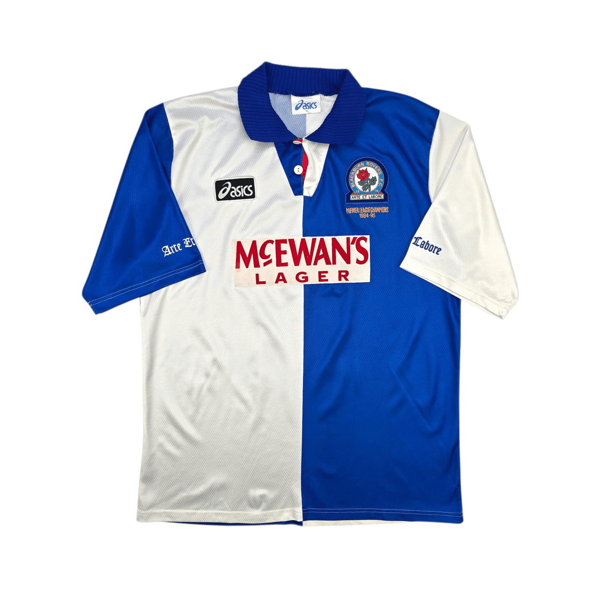 1994/95 Blackburn Rovers Home Football Shirt (XL) Asics - Football Finery - FF303153