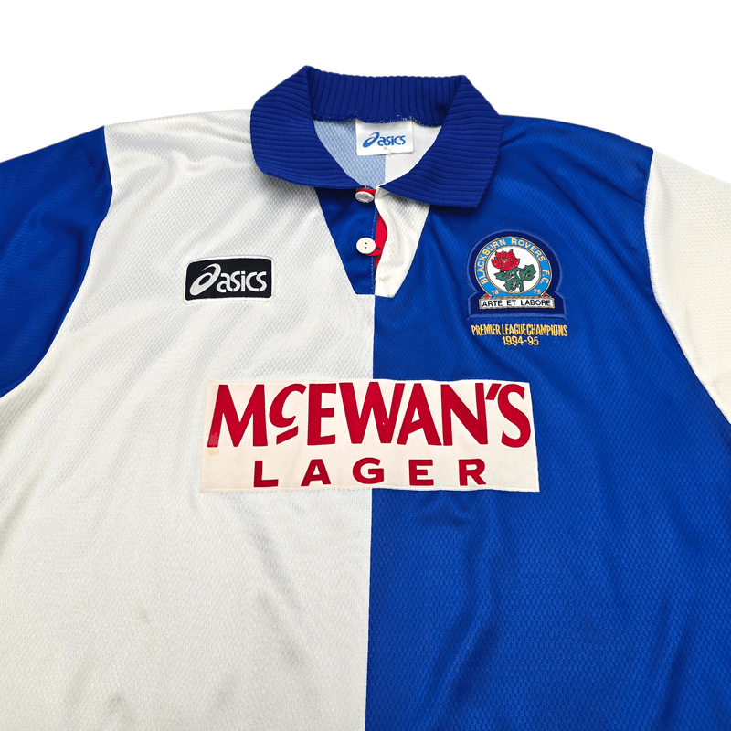 1994/95 Blackburn Rovers Home Football Shirt (XL) Asics – Football