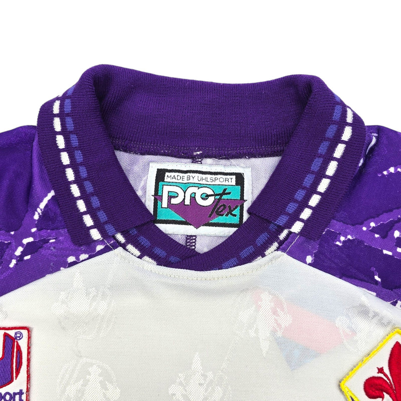 1994/95 Fiorentina Away Football Shirt (M) Uhlsport (Player Version) - Football Finery - FF203987