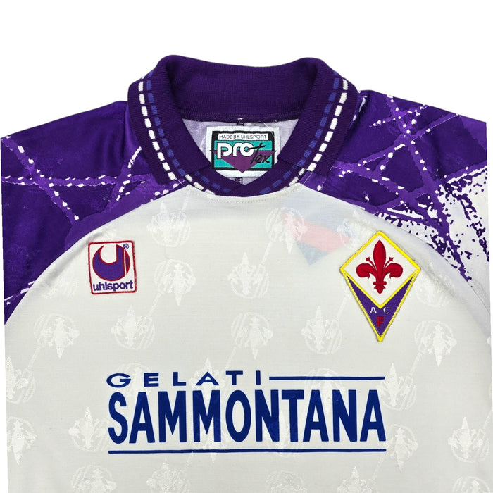1994/95 Fiorentina Away Football Shirt (M) Uhlsport (Player Version) - Football Finery - FF203987