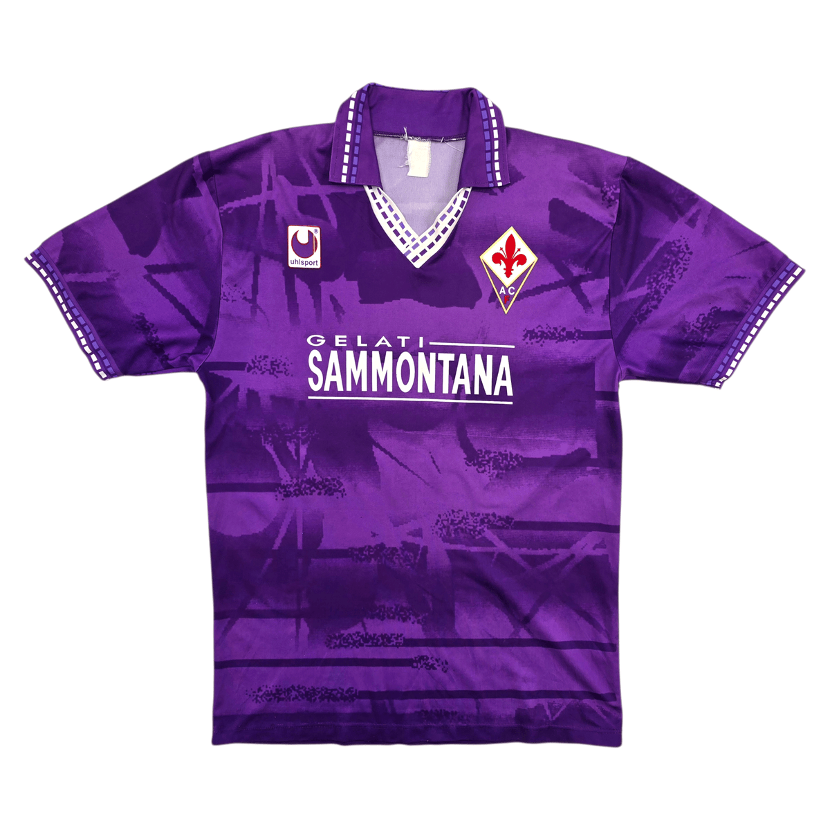 1994/95 Fiorentina Home Football Shirt (XL) Uhlsport 9 - Football Finery - FF304053