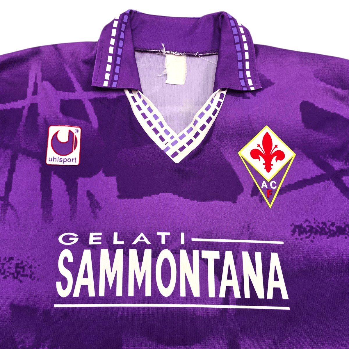 1994/95 Fiorentina Home Football Shirt (XL) Uhlsport 9 - Football Finery - FF304053