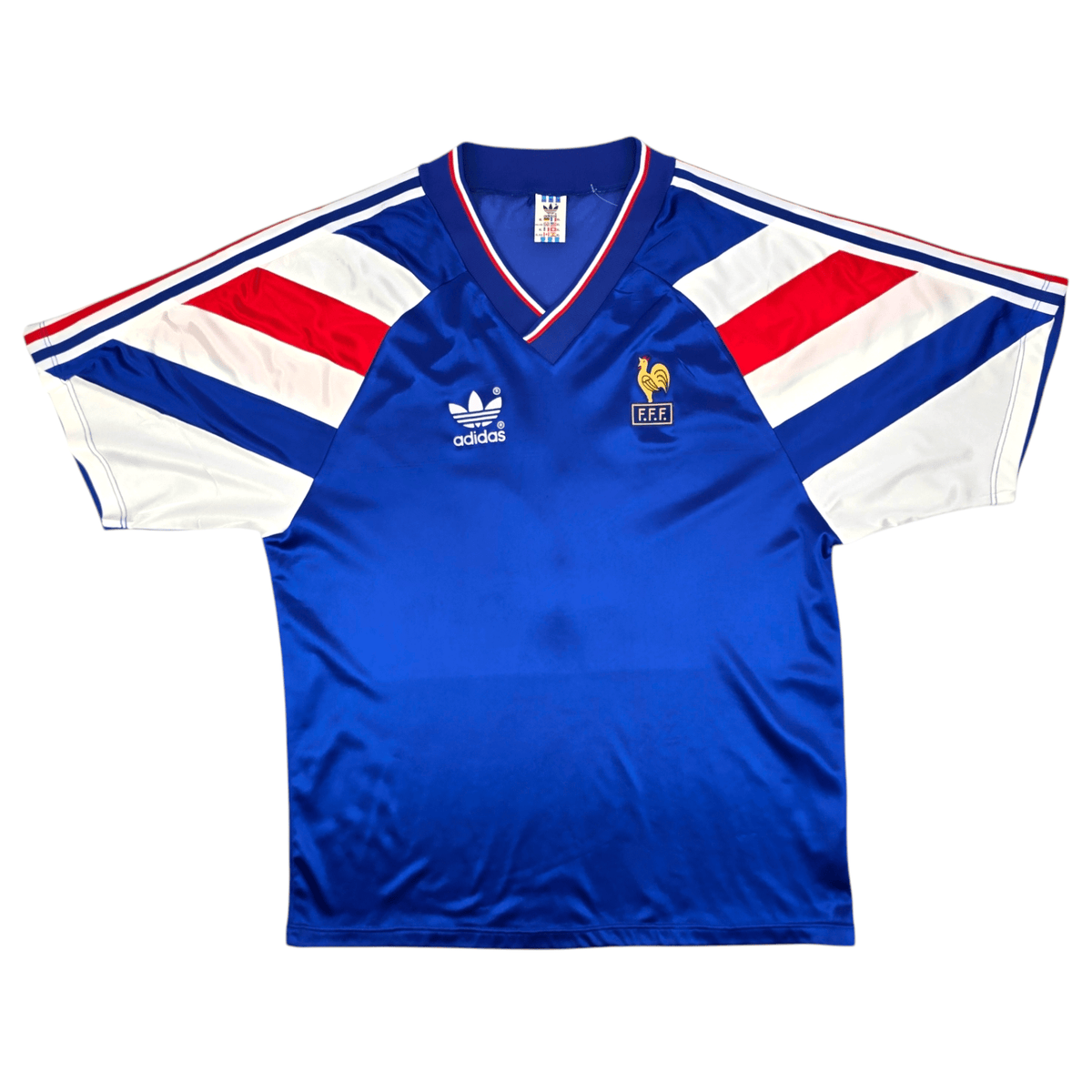 1994/95 France Home Football Shirt (XL) Adidas #9 (U21 Match Issue) - Football Finery - FF300103