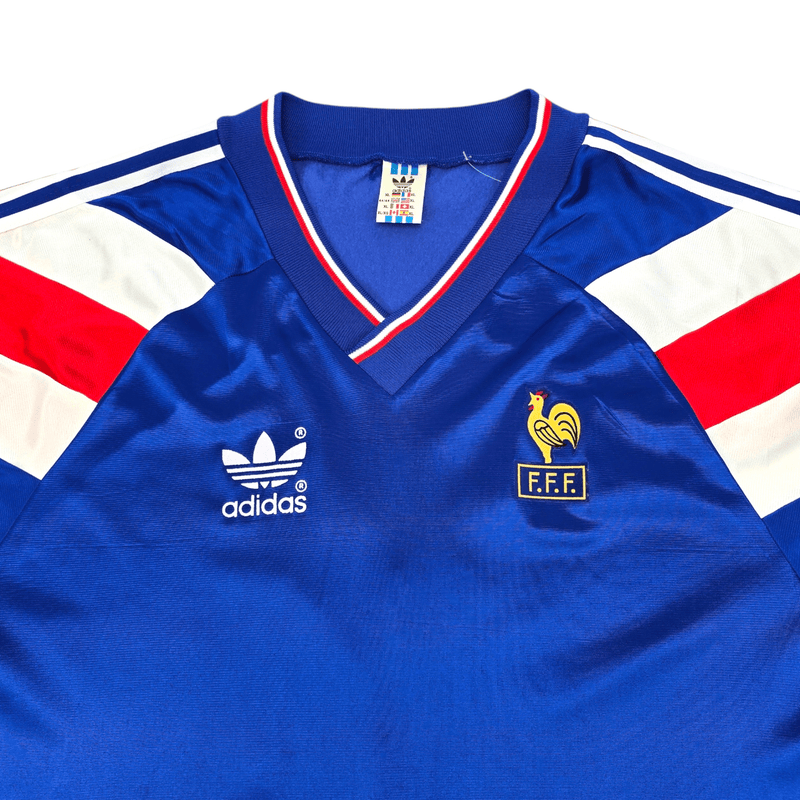 1994/95 France Home Football Shirt (XL) Adidas #9 (U21 Match Issue) - Football Finery - FF300103