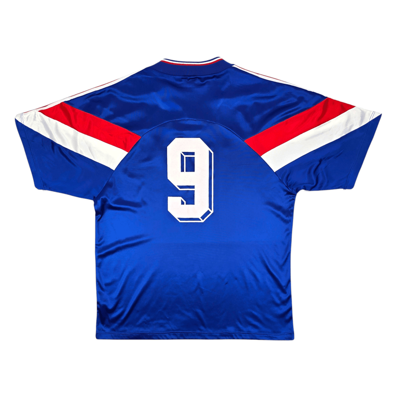 1994/95 France Home Football Shirt (XL) Adidas #9 (U21 Match Issue) - Football Finery - FF300103