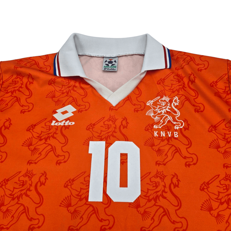 1994/95 Holland Home Football Shirt (L) Lotto #10 Bergkamp - Football Finery - FF301143