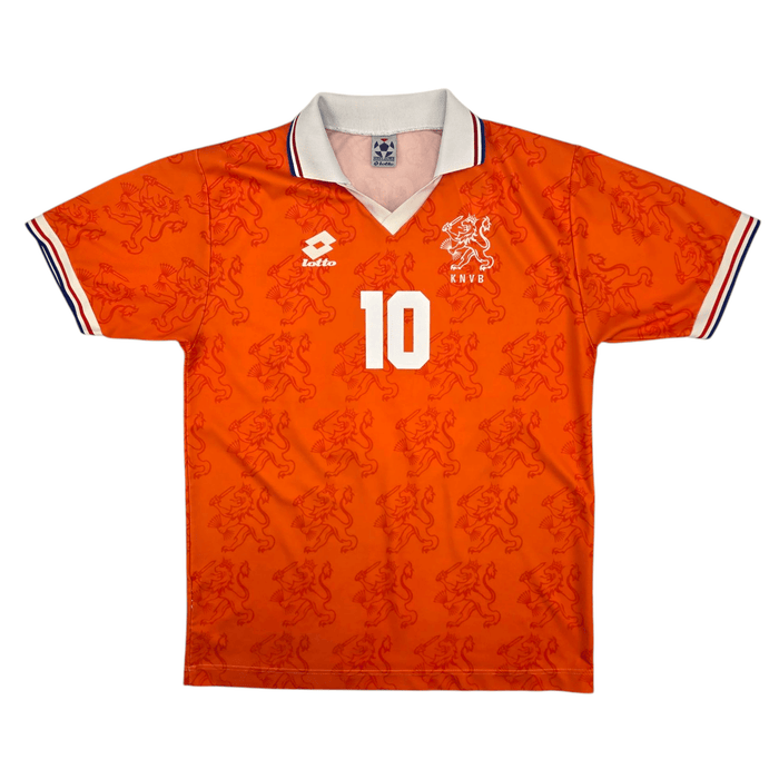 1994/95 Holland Home Football Shirt (L) Lotto #10 Bergkamp - Football Finery - FF301143