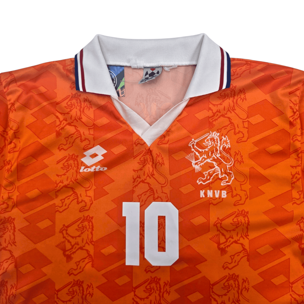 1994/95 Holland Home Football Shirt (L) Lotto 10 Bergkamp - Football Finery - FF304572