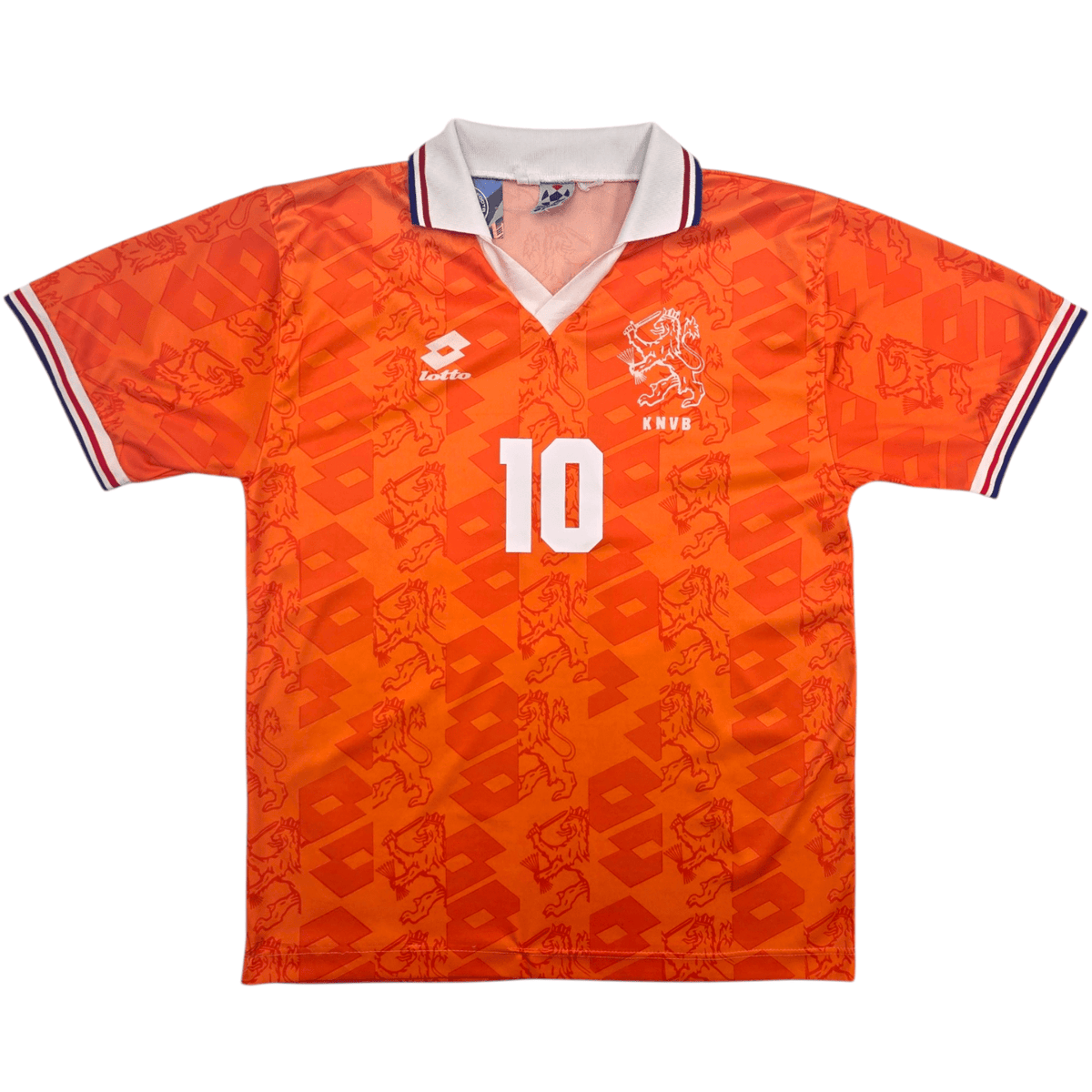 1994/95 Holland Home Football Shirt (L) Lotto 10 Bergkamp - Football Finery - FF304572
