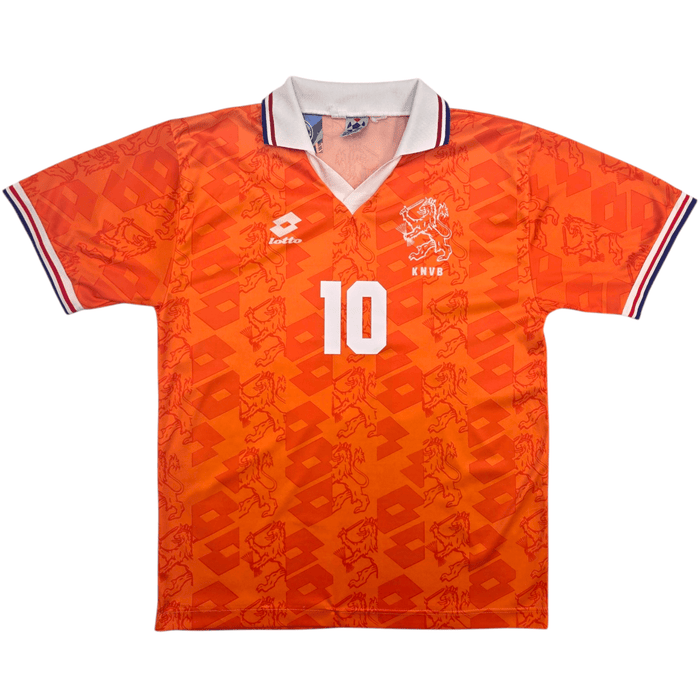 1994/95 Holland Home Football Shirt (L) Lotto 10 Bergkamp - Football Finery - FF304572