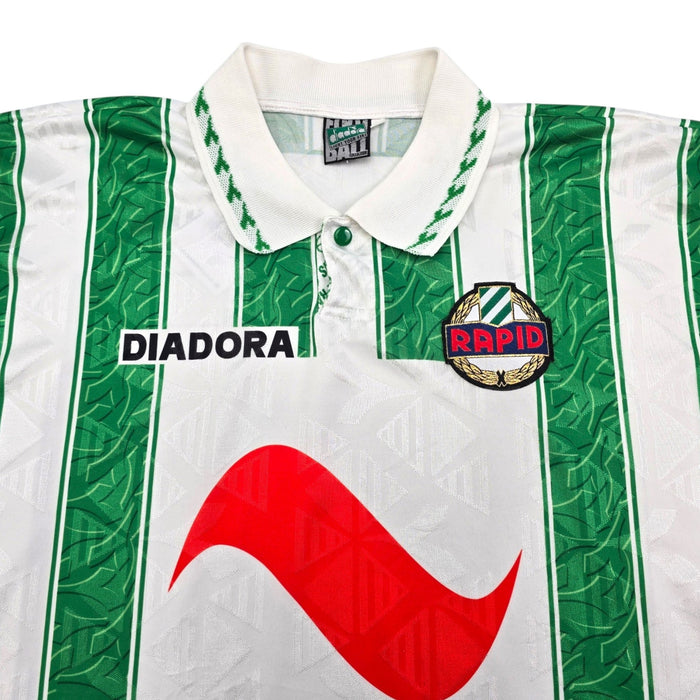 1994/95 Rapid Vienna Home Football Shirt (2XL) Diadora - Football Finery - FF307222