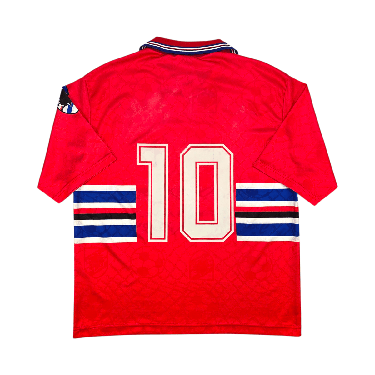 1994/95 Sampdoria Third Football Shirt (XL) Asics 10 Mancini - Football Finery - FF300869