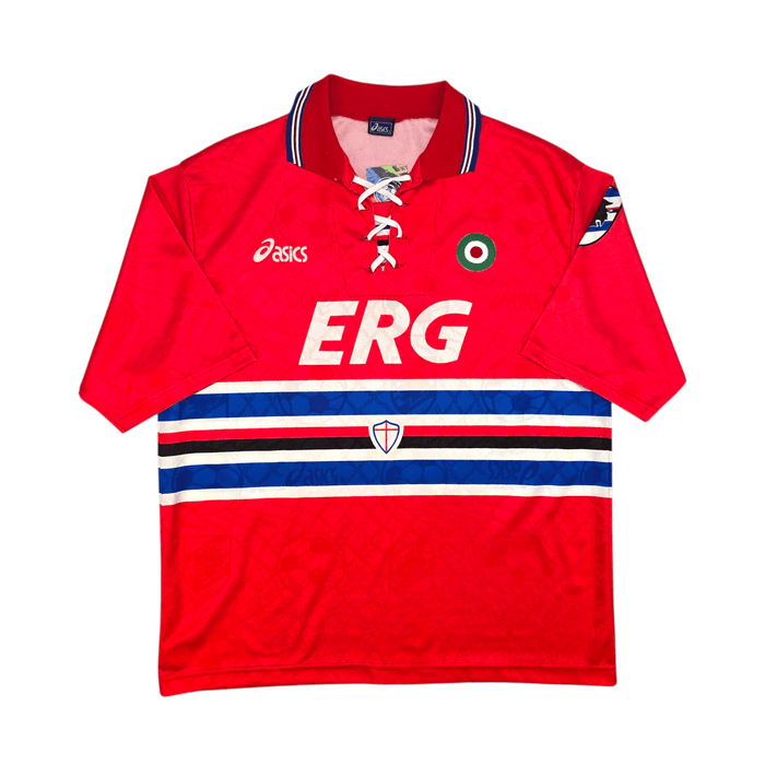 1994/95 Sampdoria Third Football Shirt (XL) Asics 10 Mancini - Football Finery - FF300869