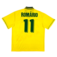 1994/96 Brazil Home Football Shirt (XL) Umbro 11 Romario - Football Finery - FF302935