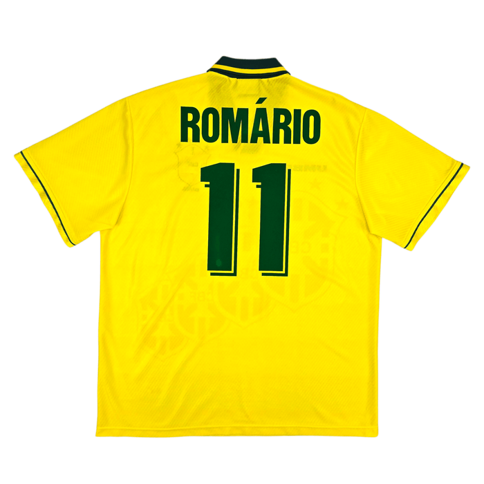 1994/96 Brazil Home Football Shirt (XL) Umbro 11 Romario - Football Finery - FF302935