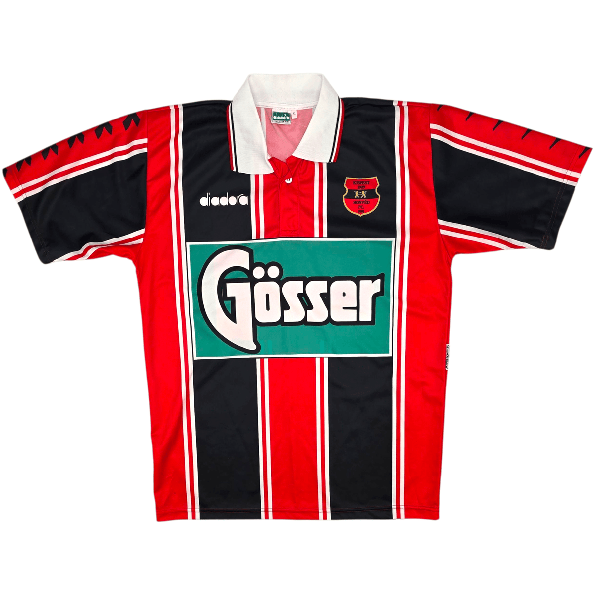 1994/96 Budapest Honvéd Home Football Shirt (XL) Diadora - Football Finery - FF301855