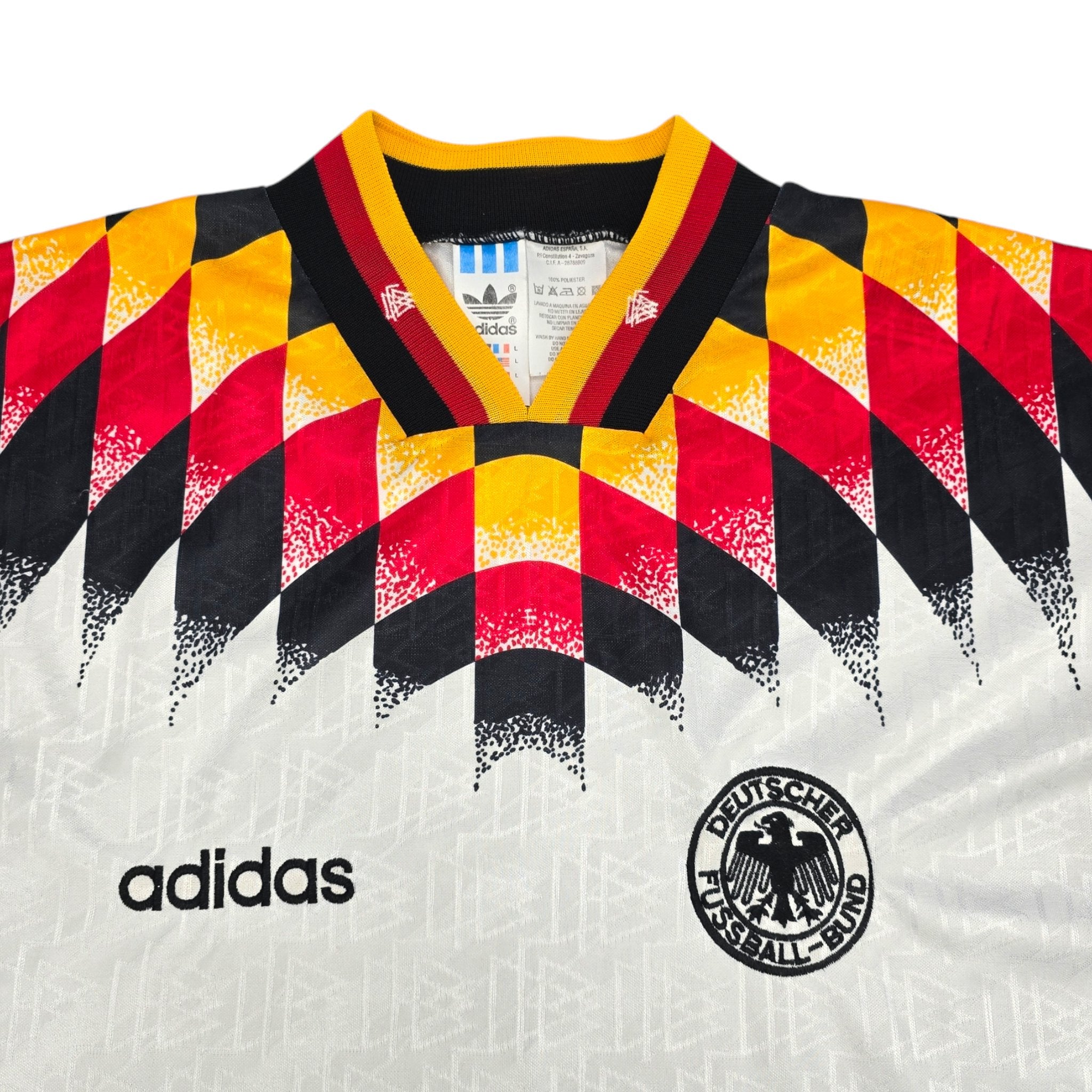 adidas 1994年 ドイツ代表　ユニフォーム 1994-96 ADIDAS Germany Deutschland Home Shirt World Cup USA 94 L