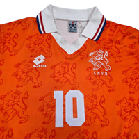 1994/96 Holland Home Football Shirt (L) Lotto 10 Bergkamp (Player Version) - Football Finery - FF303935