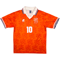 1994/96 Holland Home Football Shirt (L) Lotto 10 Bergkamp (Player Version) - Football Finery - FF303935